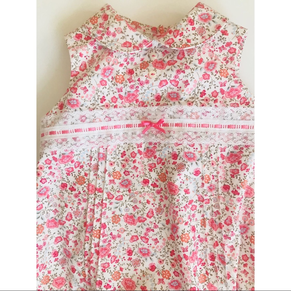 SOLD NWT Sarah Louise Floral Cotton Bubble Romper - Picture 1 of 2